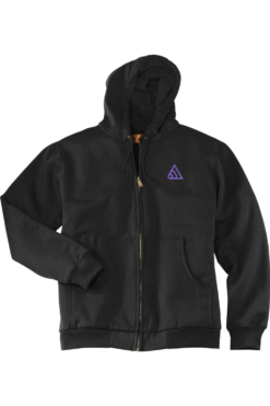 Alternative view of Men's Full-Zip Hooded Sweatshirt with Thermal Lining